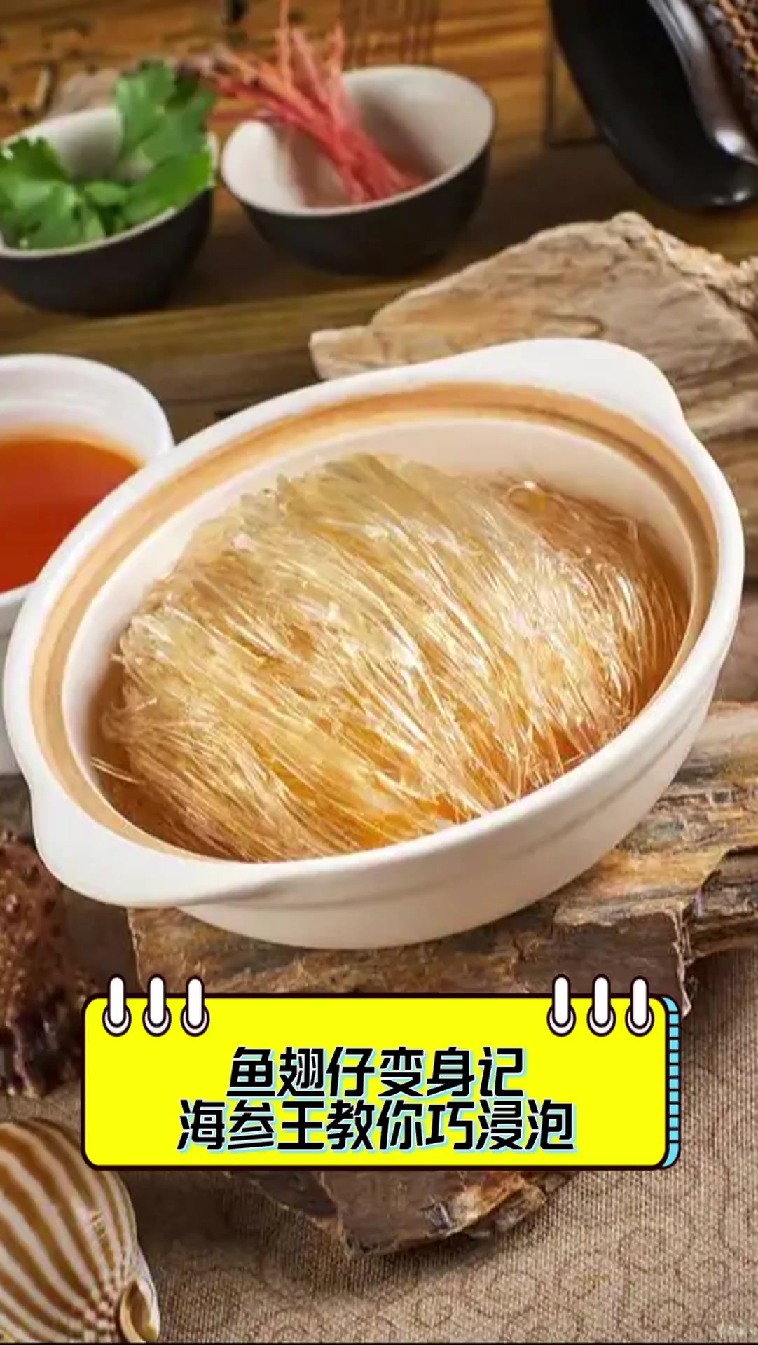 鱼翅仔变身记,海参王教你巧浸泡