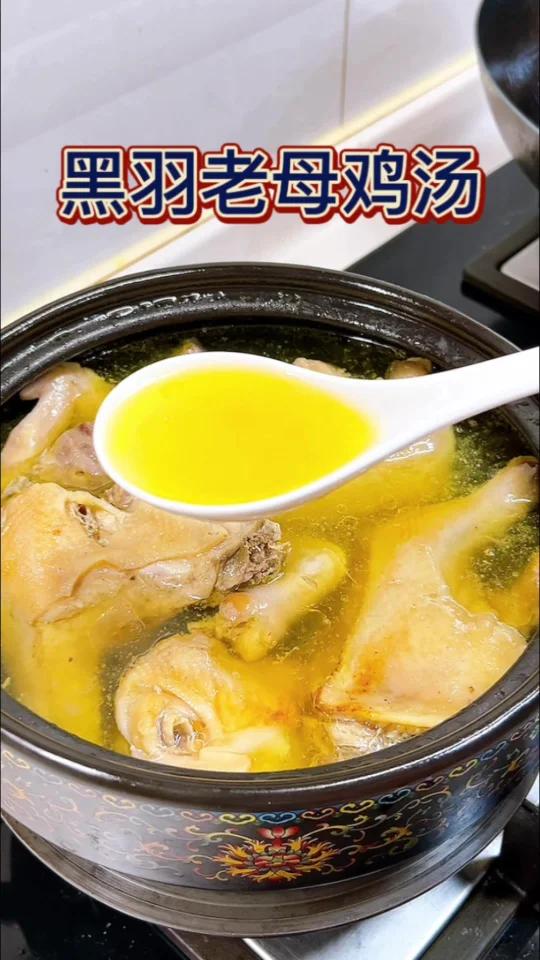 黑羽老母鸡