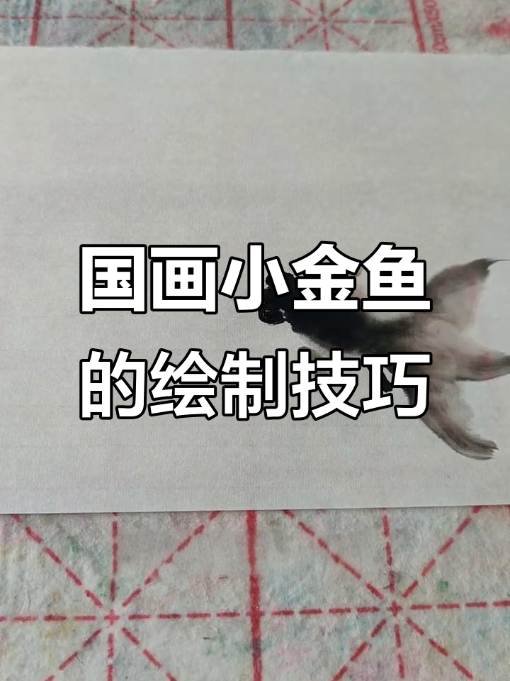 轻松学画国画小金鱼,步骤简单又有趣