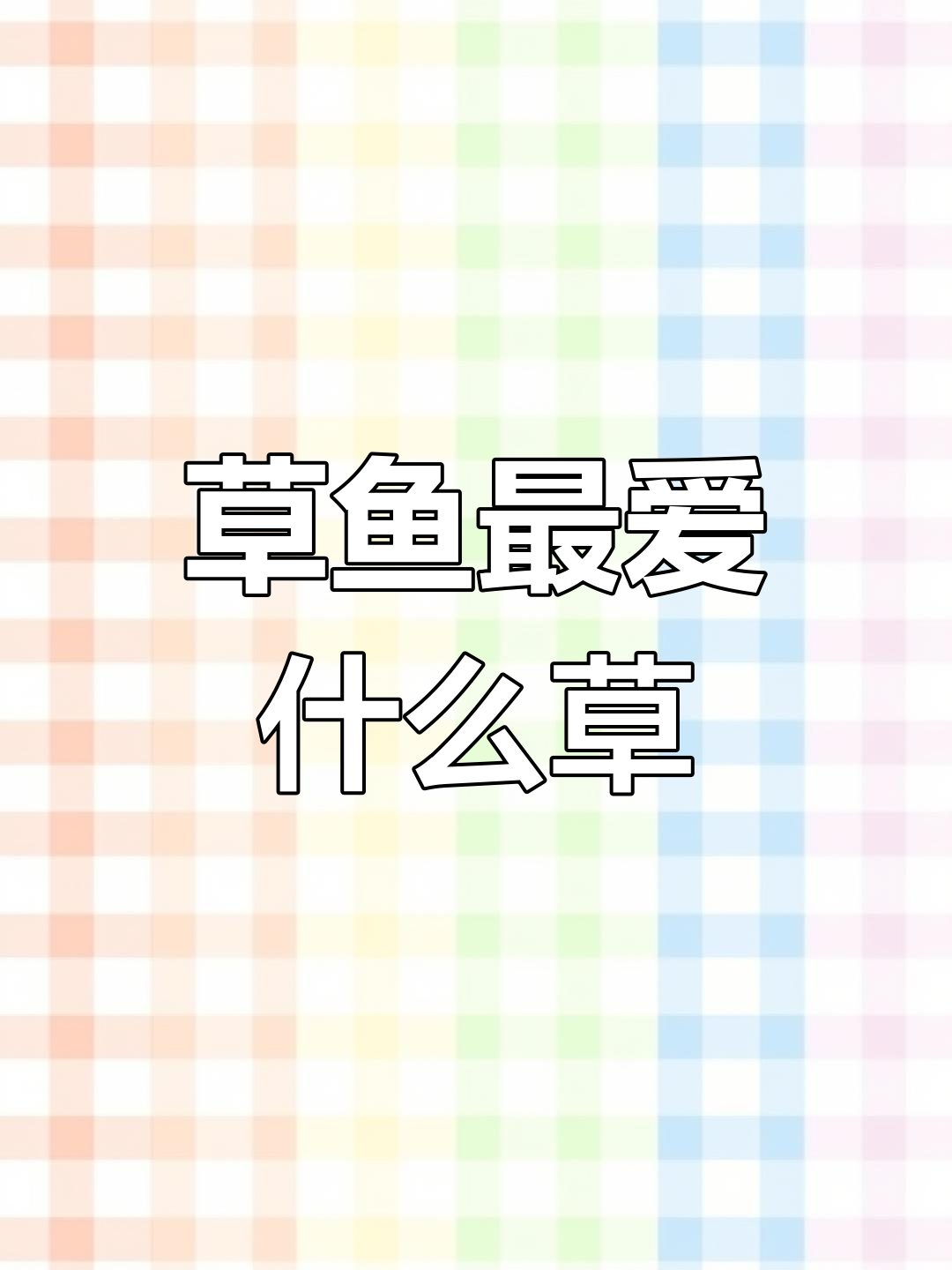 草鱼偏爱哪种水草?这款饵料黑坑水库都能轻松捕获