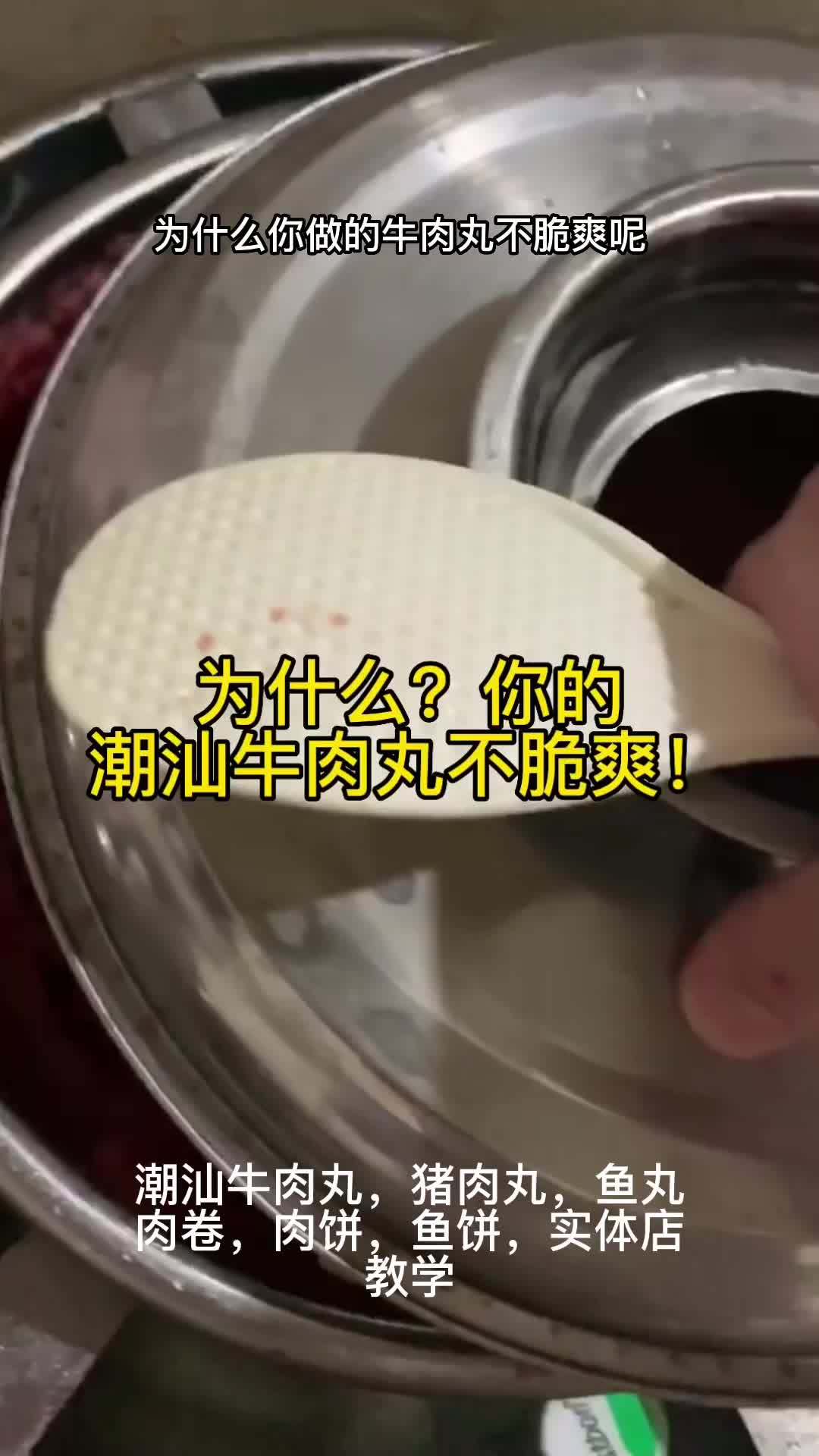 牛肉丸 鱼丸 牛筋丸 汕头牛肉丸 潮州牛肉丸 潮汕牛肉丸不脆爽 不Q弹 发硬 牛肉丸肉浆没