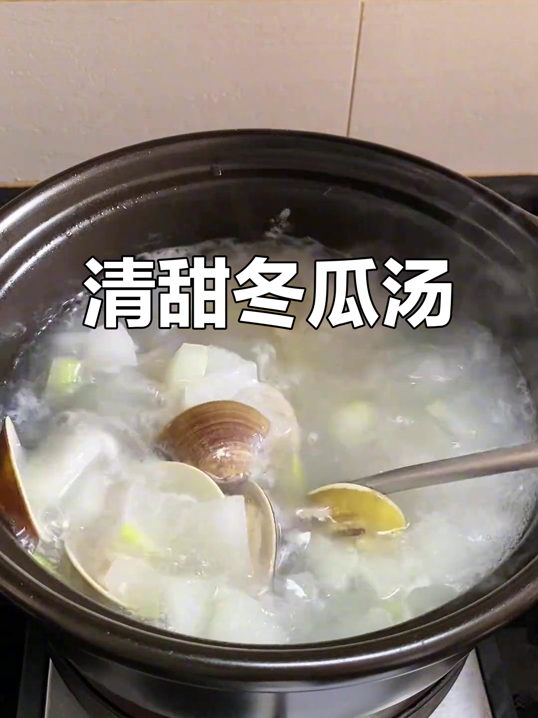 简单煮一锅,冬瓜汤鲜美清爽,瑶柱增味,喝完让人陶醉