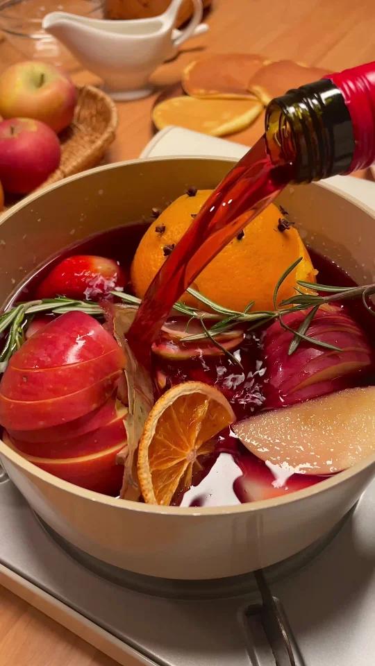 圣诞美食热红酒+Pancake草莓奶油蛋糕