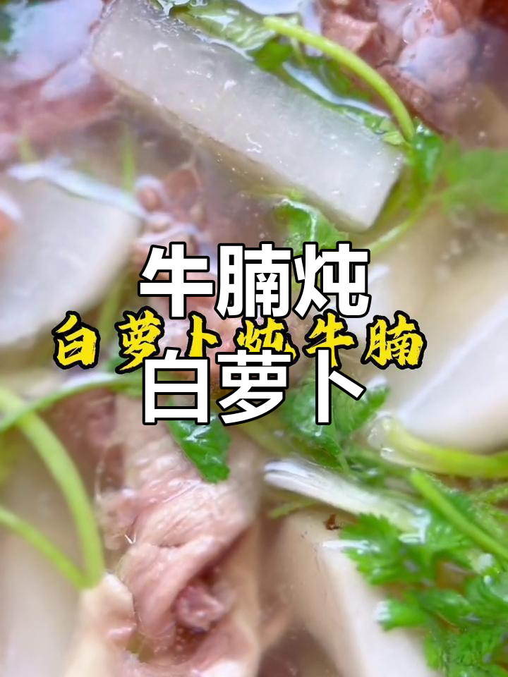 牛腩与白萝卜的完美炖煮,香气扑鼻