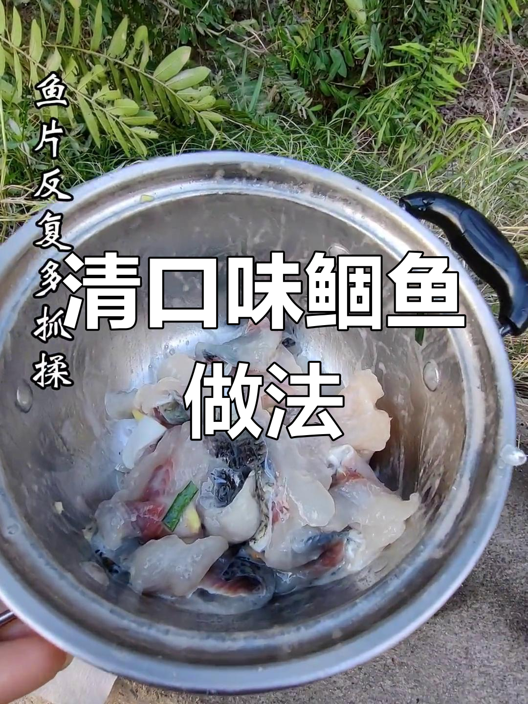 户外水煮鲴鱼片,做法竟然这么简单!