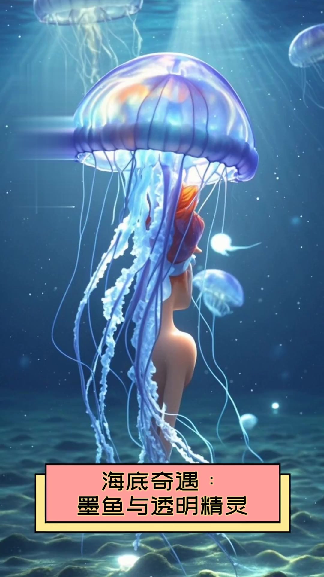 海底奇遇:墨鱼与透明精灵