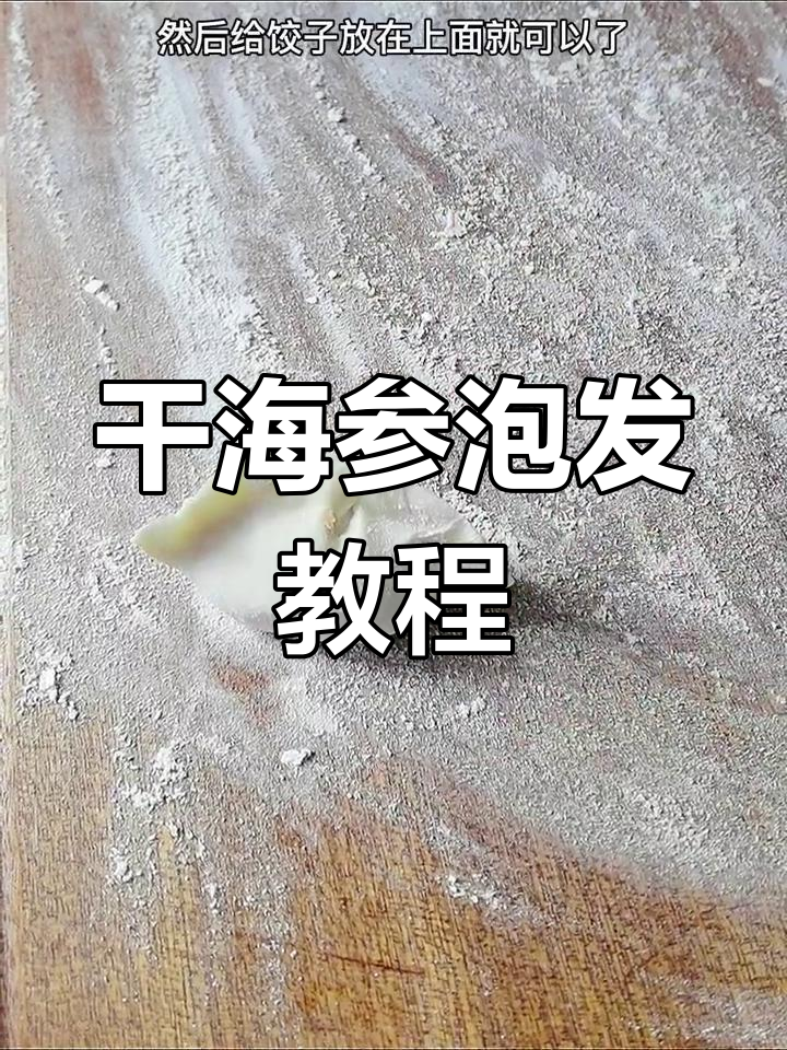 海参饺子制作全攻略,泡发与包法技巧