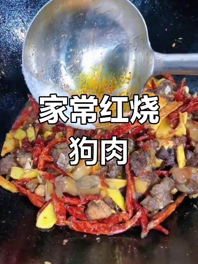 红烧狗肉,家常做法大揭秘!