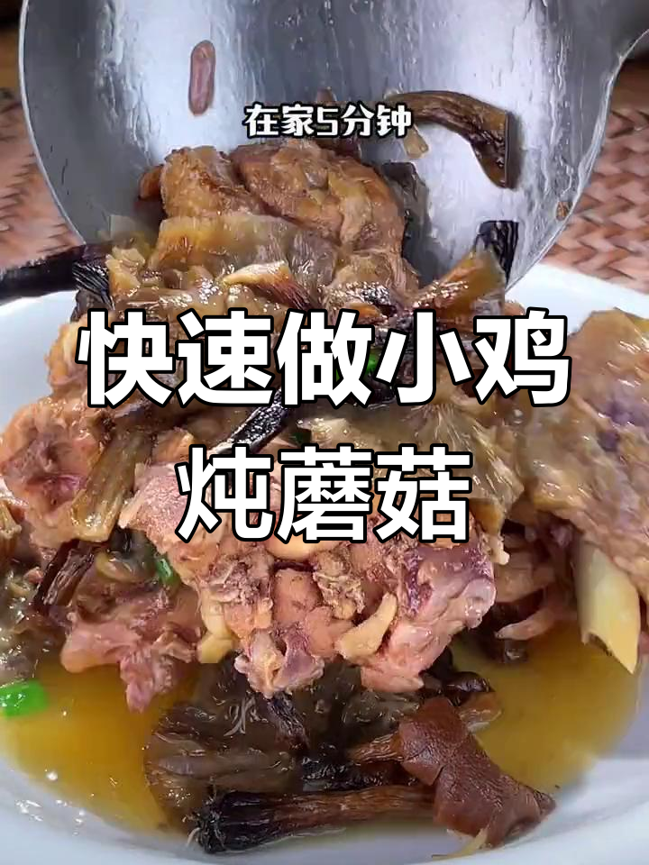 5分钟做出正宗东北小鸡炖蘑菇,鲜香美味轻松享