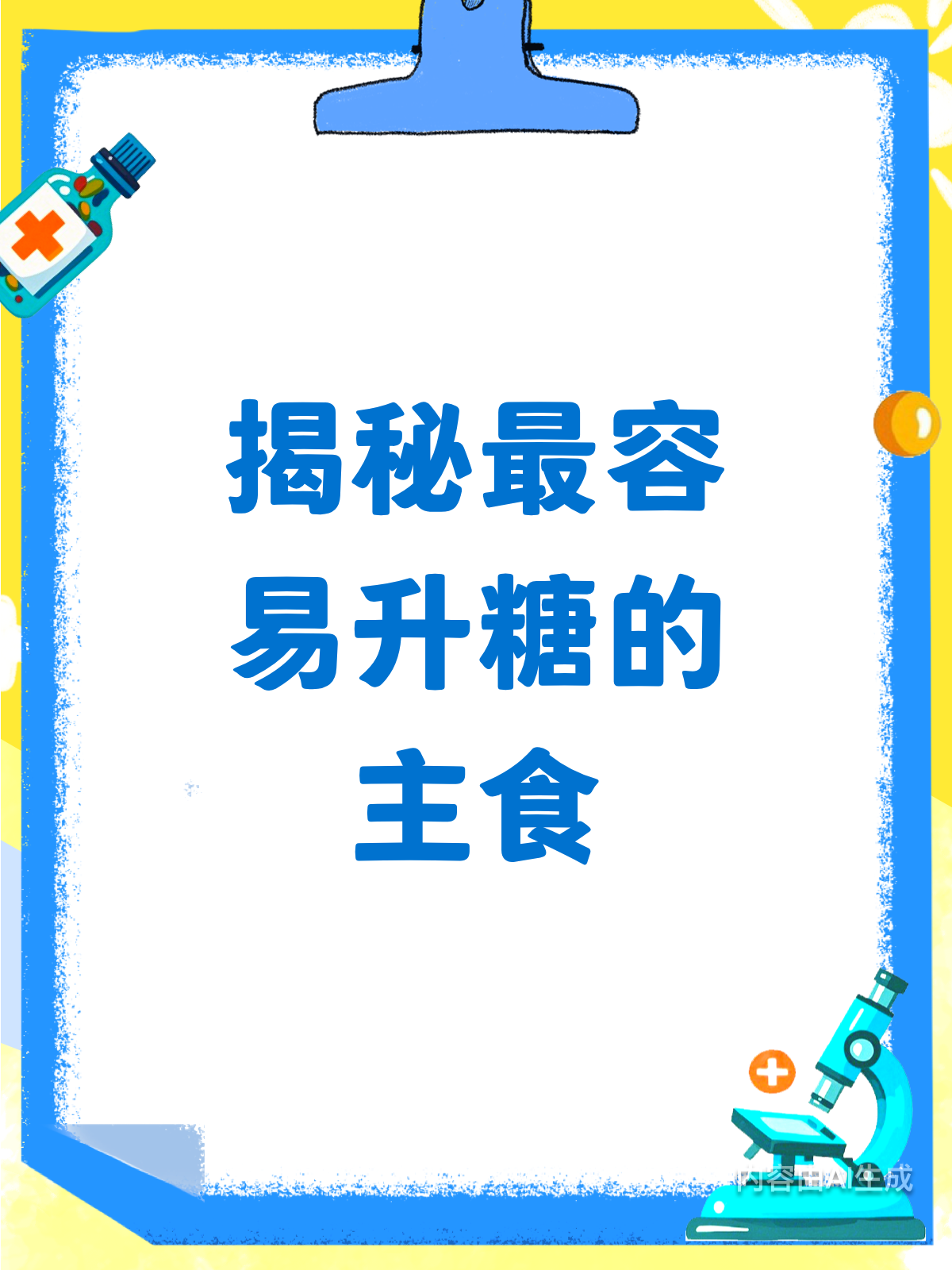 升糖“黑名单”!这些主食要避开