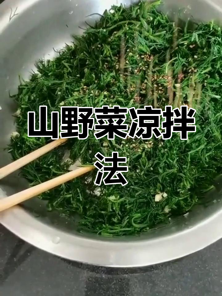 凉拌山野菜,沙莎菜的独特做法