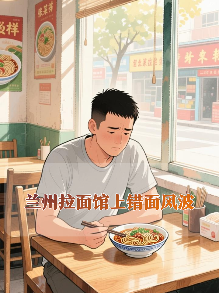 男子在兰州拉面馆就餐,老板上错面,顾客找老板理论遭暴力对待?