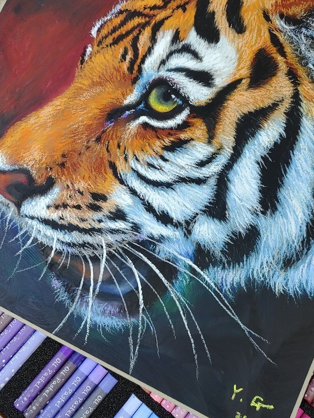 油画棒:《老虎教学视频》