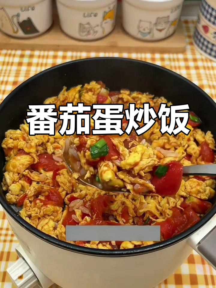 番茄炒鸡蛋盖饭,酸甜可口超下饭!