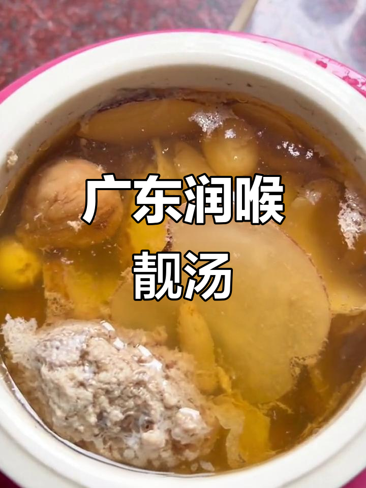 广东经典汤品,雪梨干瘦肉水润肺又滋补