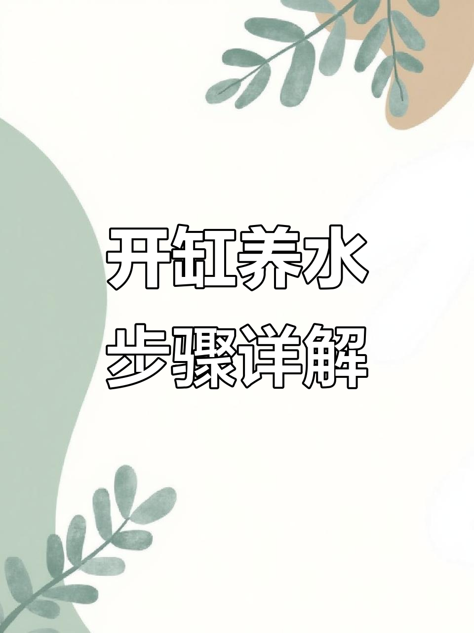锦鲤鱼缸开缸全流程，底滤系统启动与维护技巧