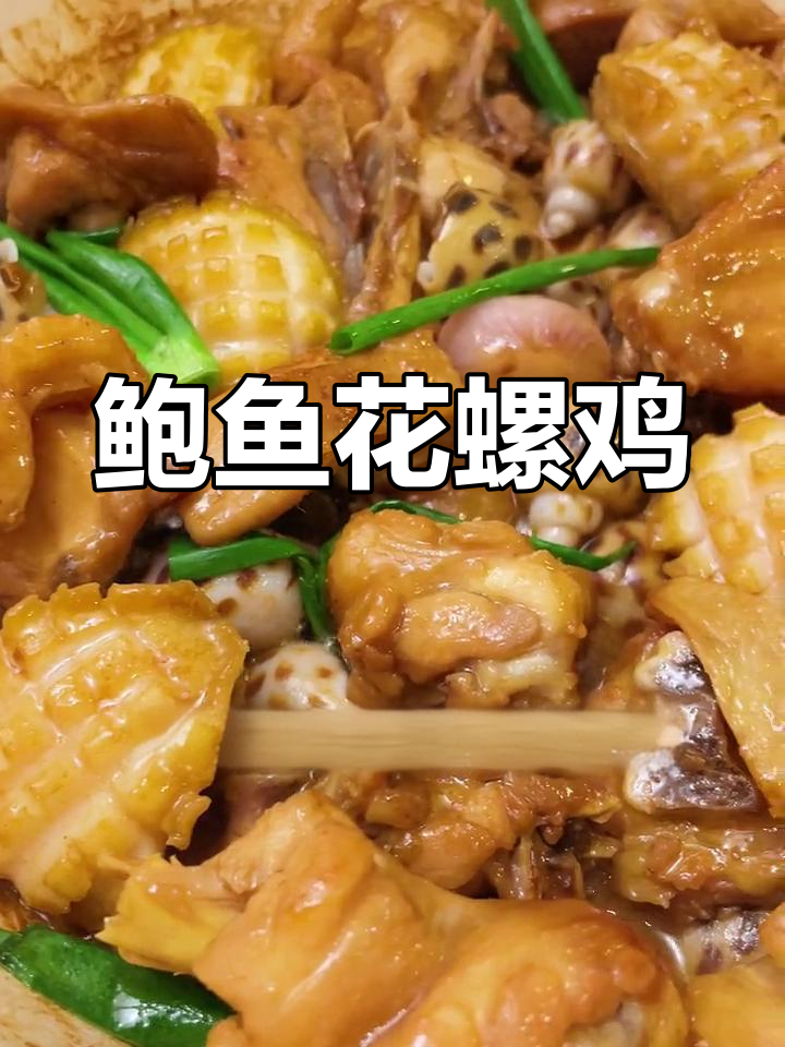 鲍鱼花螺鸡煲,海鲜与鸡肉的完美融合