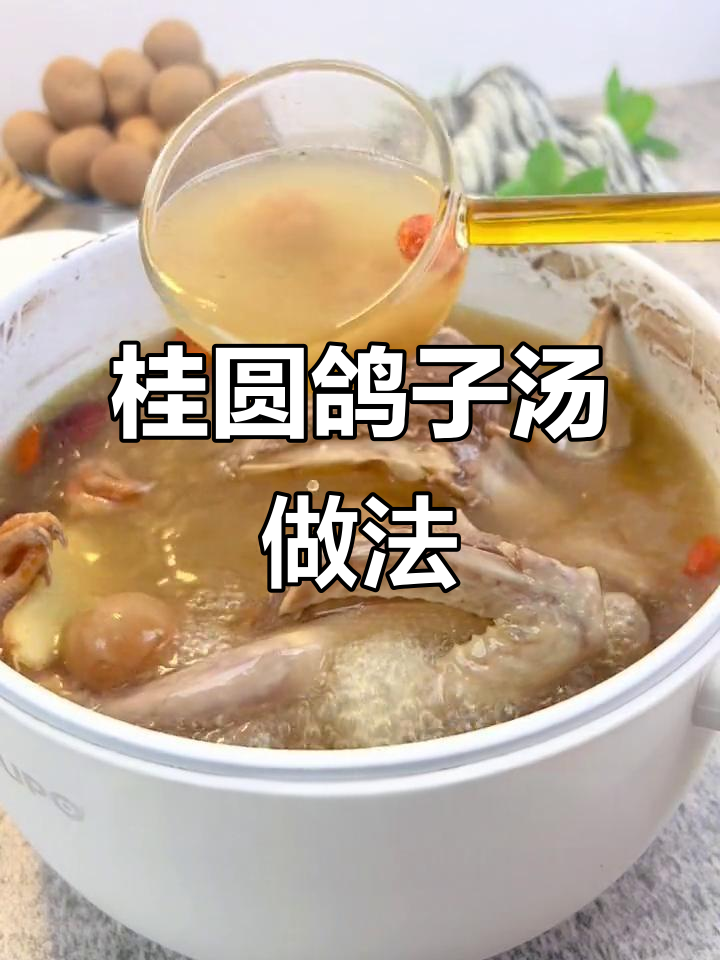 秋季滋补桂圆鸽子汤，孩子喝最合适