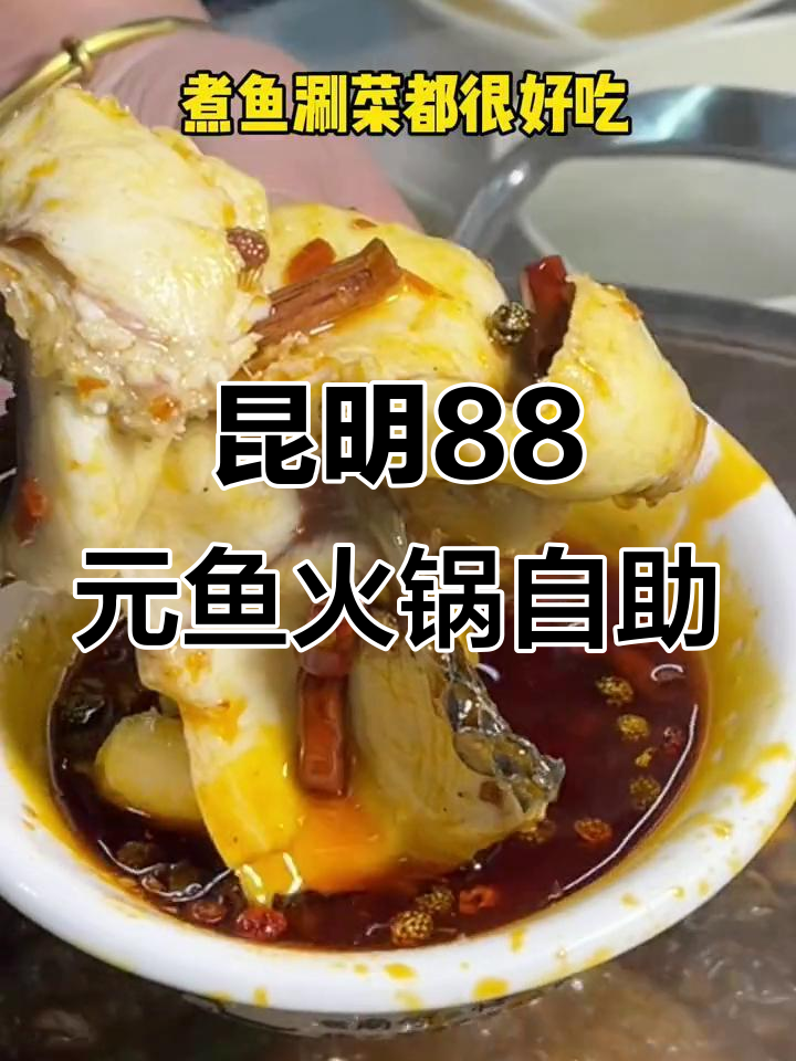 昆明鱼火锅自助,88元畅吃乌鱼钳和炸鱼排!