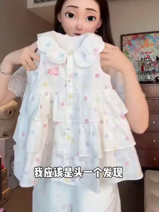 被这条蛋糕裙甜到了!还是百百棉的好难得,小女宝旅游生日日常穿,舒适又可爱!