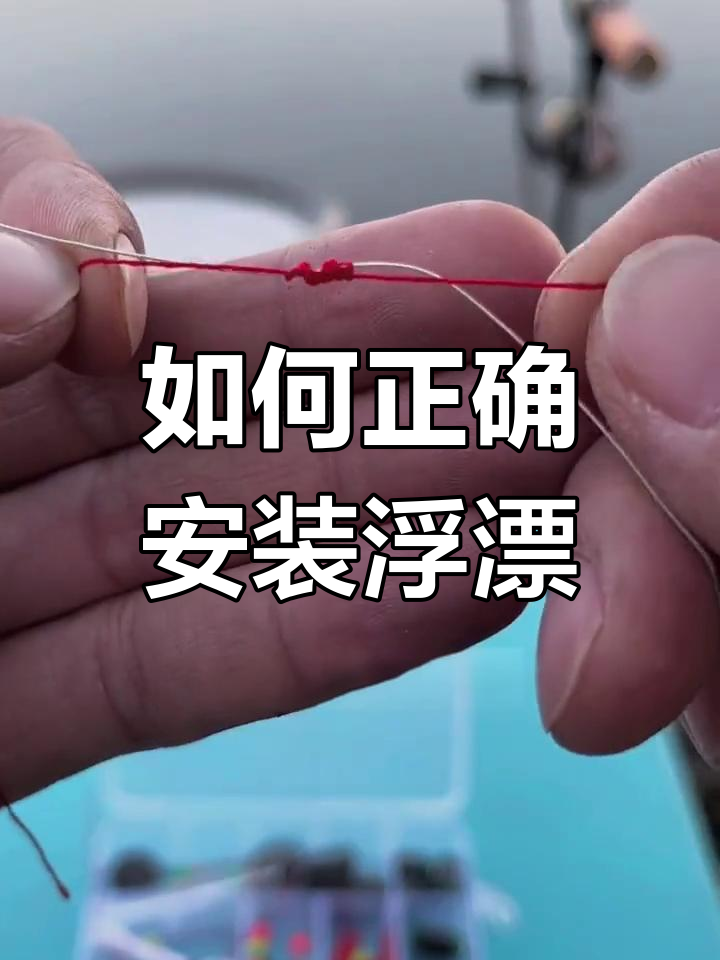 鱼漂安装技巧,轻松搞定滑漂线组