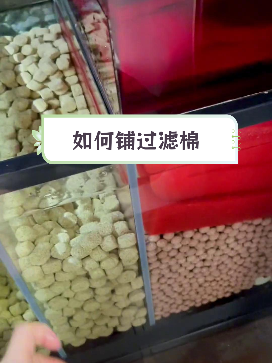 鱼缸过滤棉的正确铺设方法
