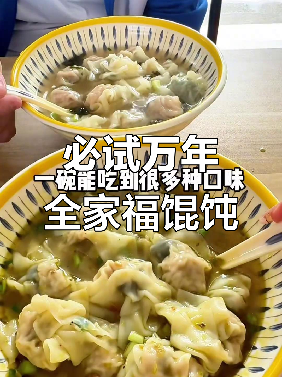 万年这家全家福馄饨,鲜肉皮蛋荠菜样样有