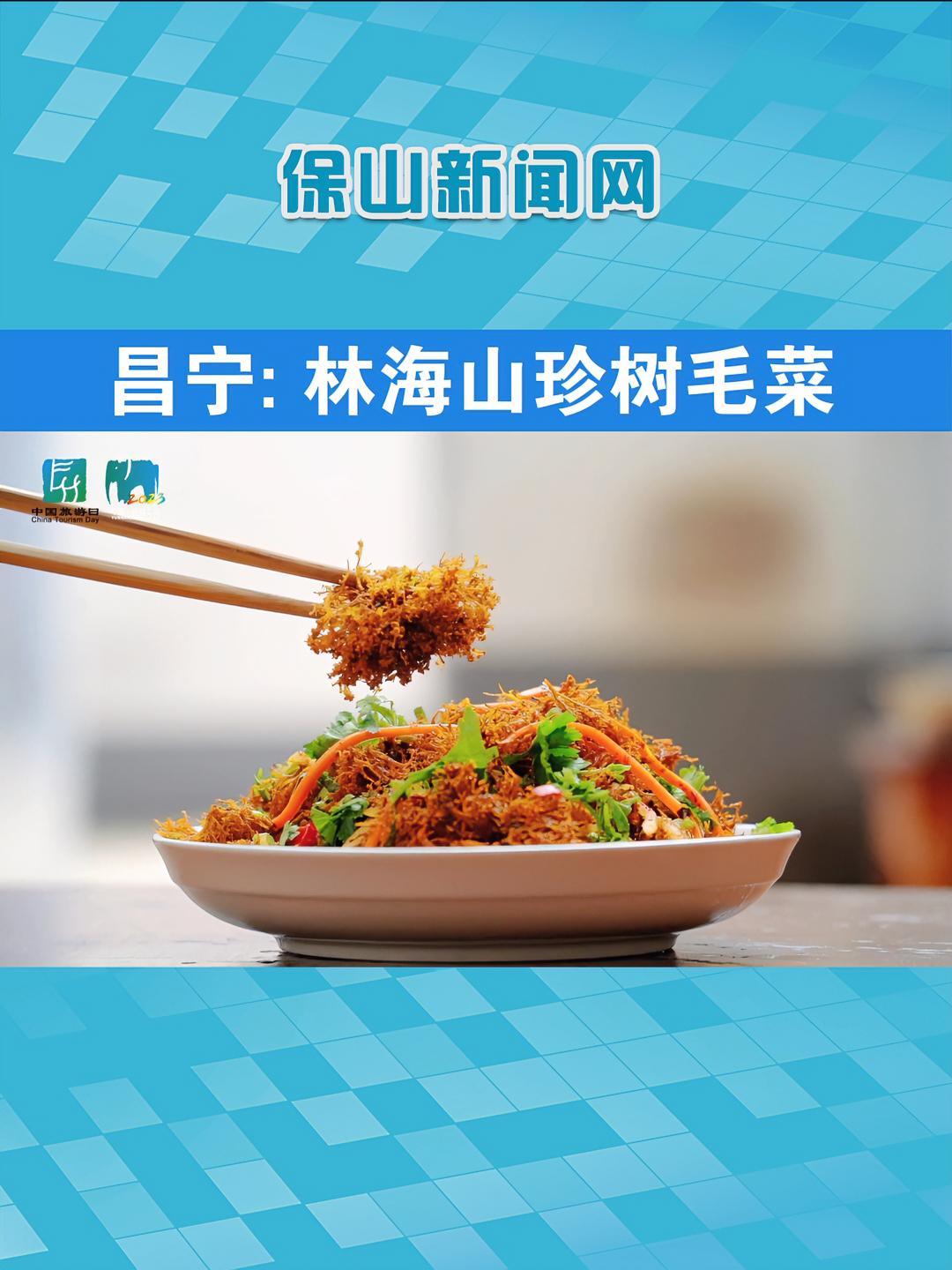 在昌宁,随处可见的水冬瓜树上、核桃树上,生长着一个奇特的小精灵——树毛菜。大山深处的树毛菜