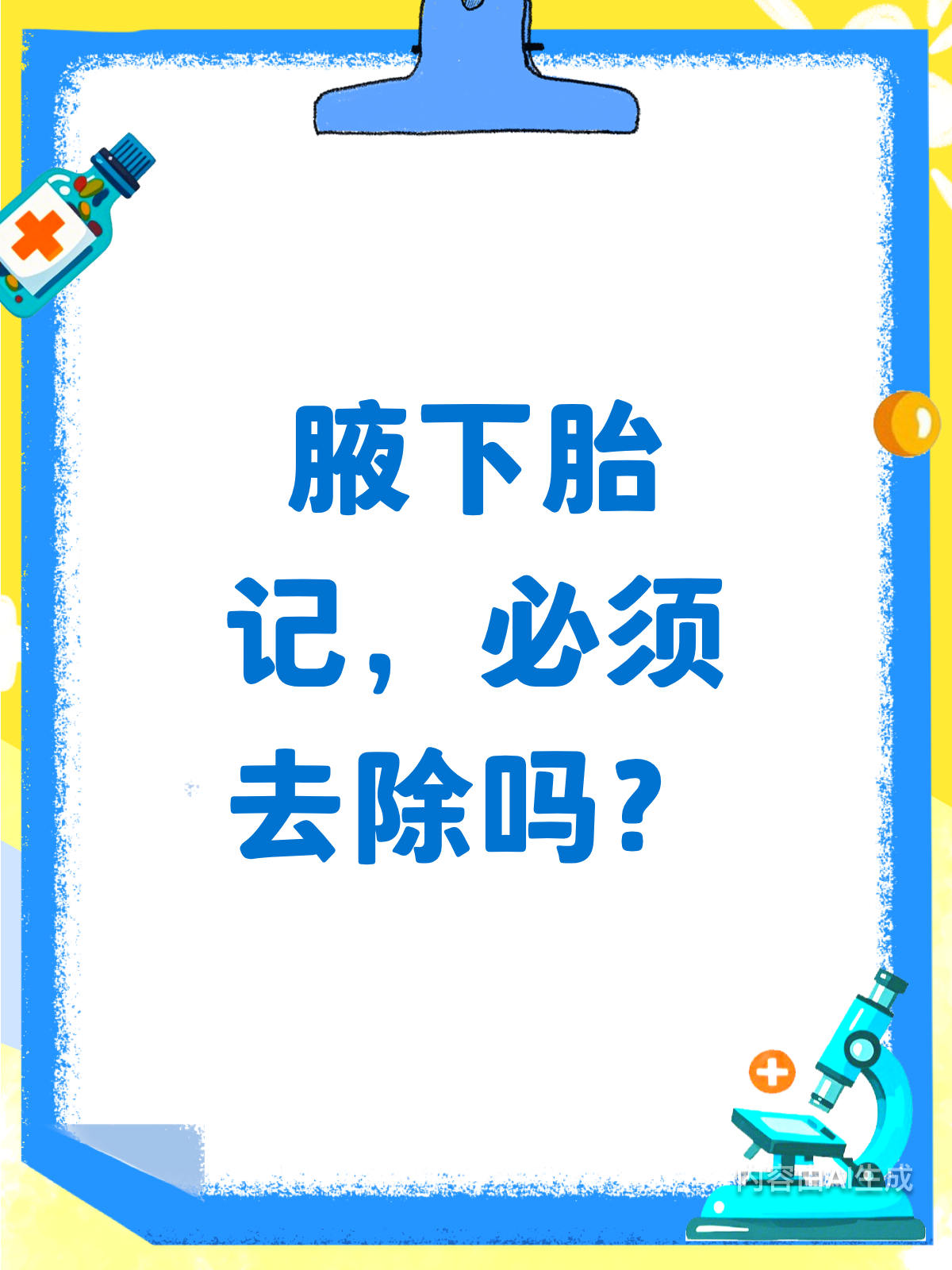 腋下胎记必须去除吗?看完这篇就懂了!