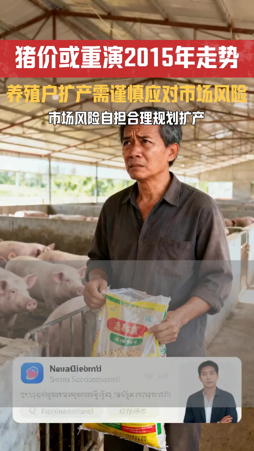 猪肉价格走势或将重现2015年 养殖户盲目扩产是否需承担市场风险责任