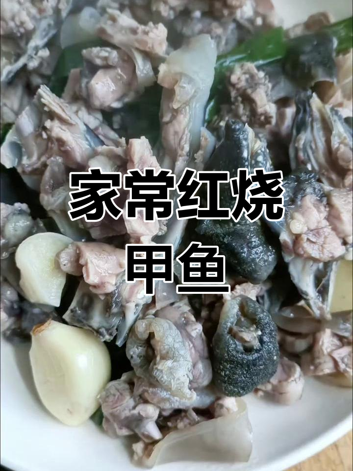 红烧甲鱼,家常做法,香气扑鼻!
