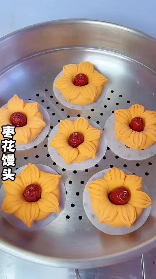 过年的枣花馒头就这样做简单好看