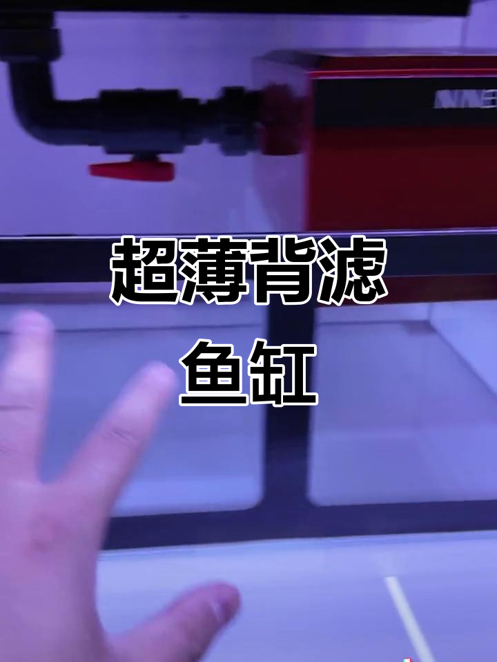 萤火虫背部超窄底滤鱼缸,黑波设计颜值高