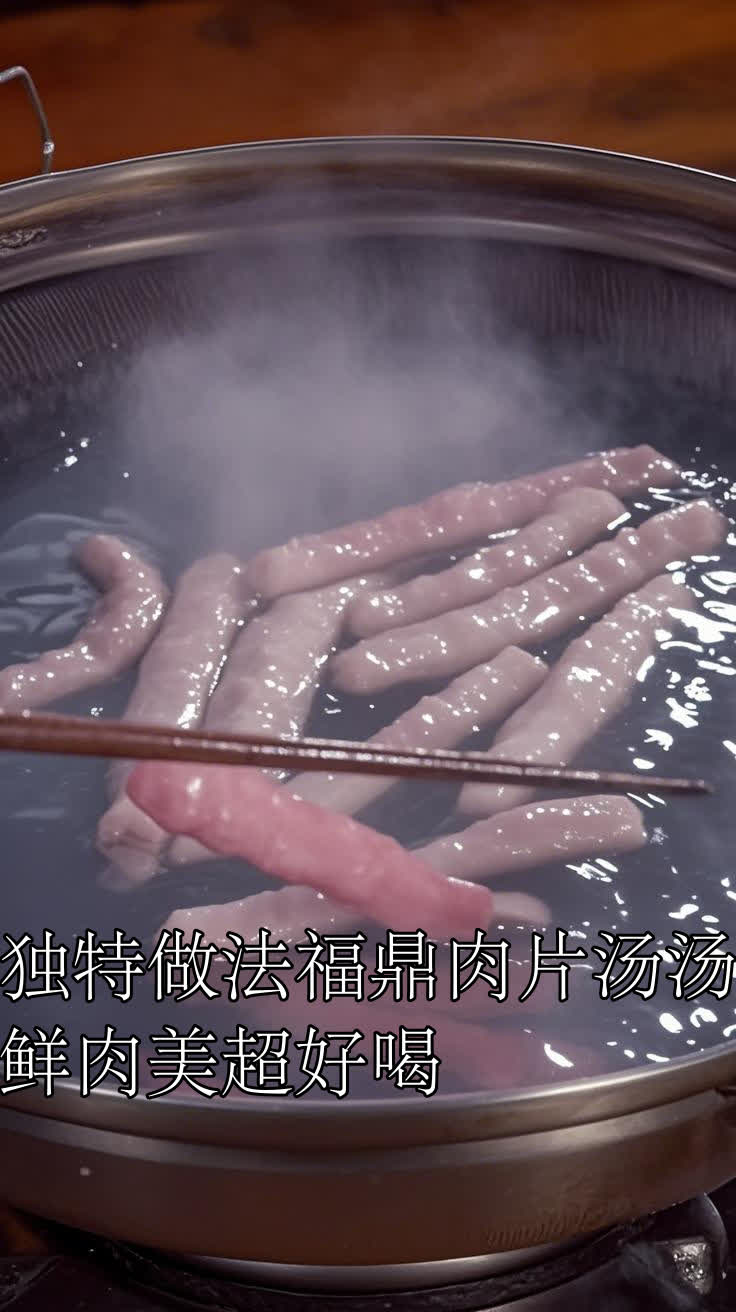 独特做法福鼎肉片汤汤鲜肉美超好喝