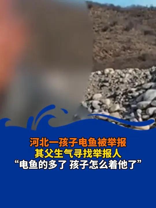 河北一孩子电鱼被举报,其父生气寻找举报人,“电鱼的多了 孩子怎么着他了”