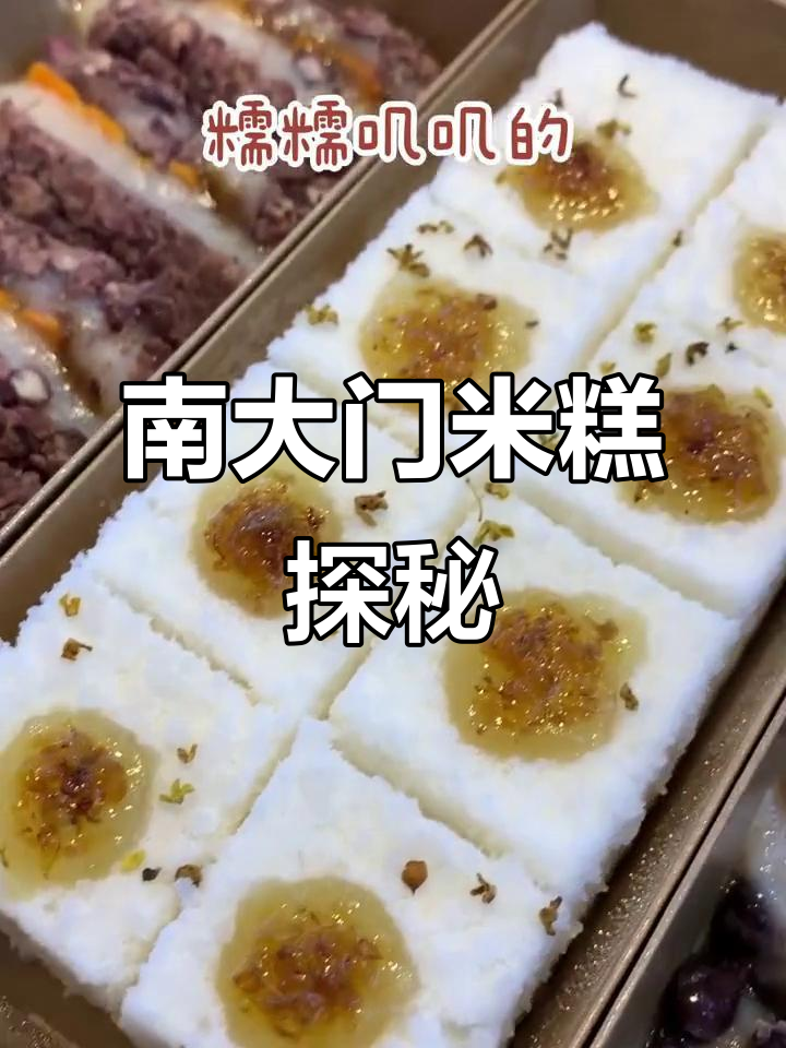 广东南大门米糕大揭秘!红豆、黑豆、桂花糕,糯甜口感让人怀念