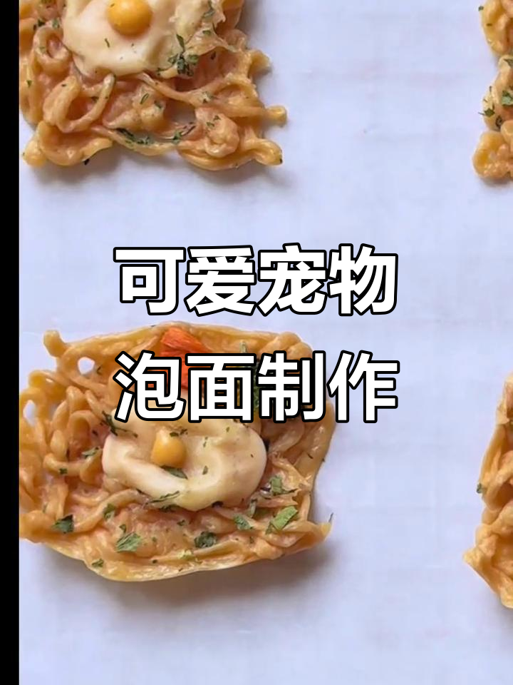 自制宠物Q版泡面，简单又美味