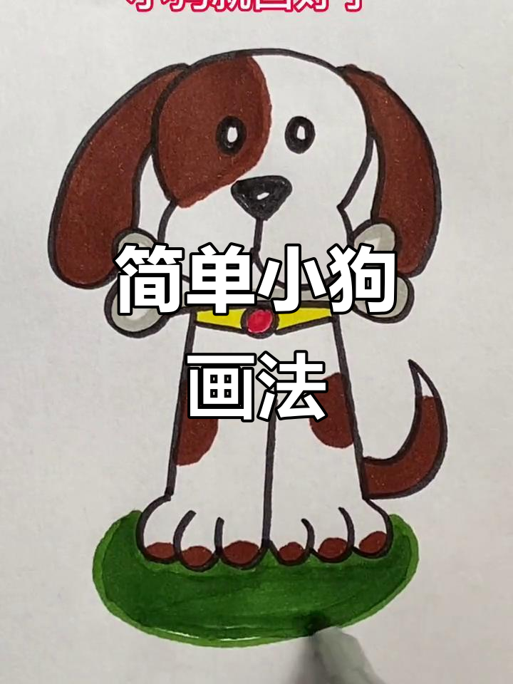 小狗简笔画,轻松学会