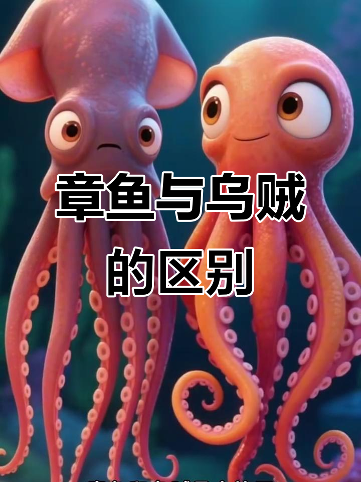 乌贼和章鱼到底有啥不同？看看这些关键区别