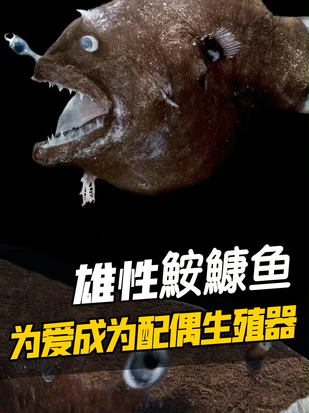 深海里的绝美爱情,雄性鮟鱇鱼的神奇一生