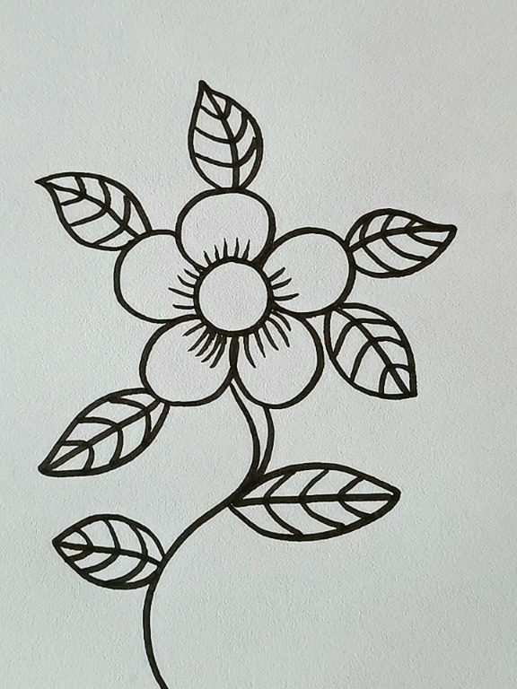 教宝宝画花朵 简笔画 简笔画教程