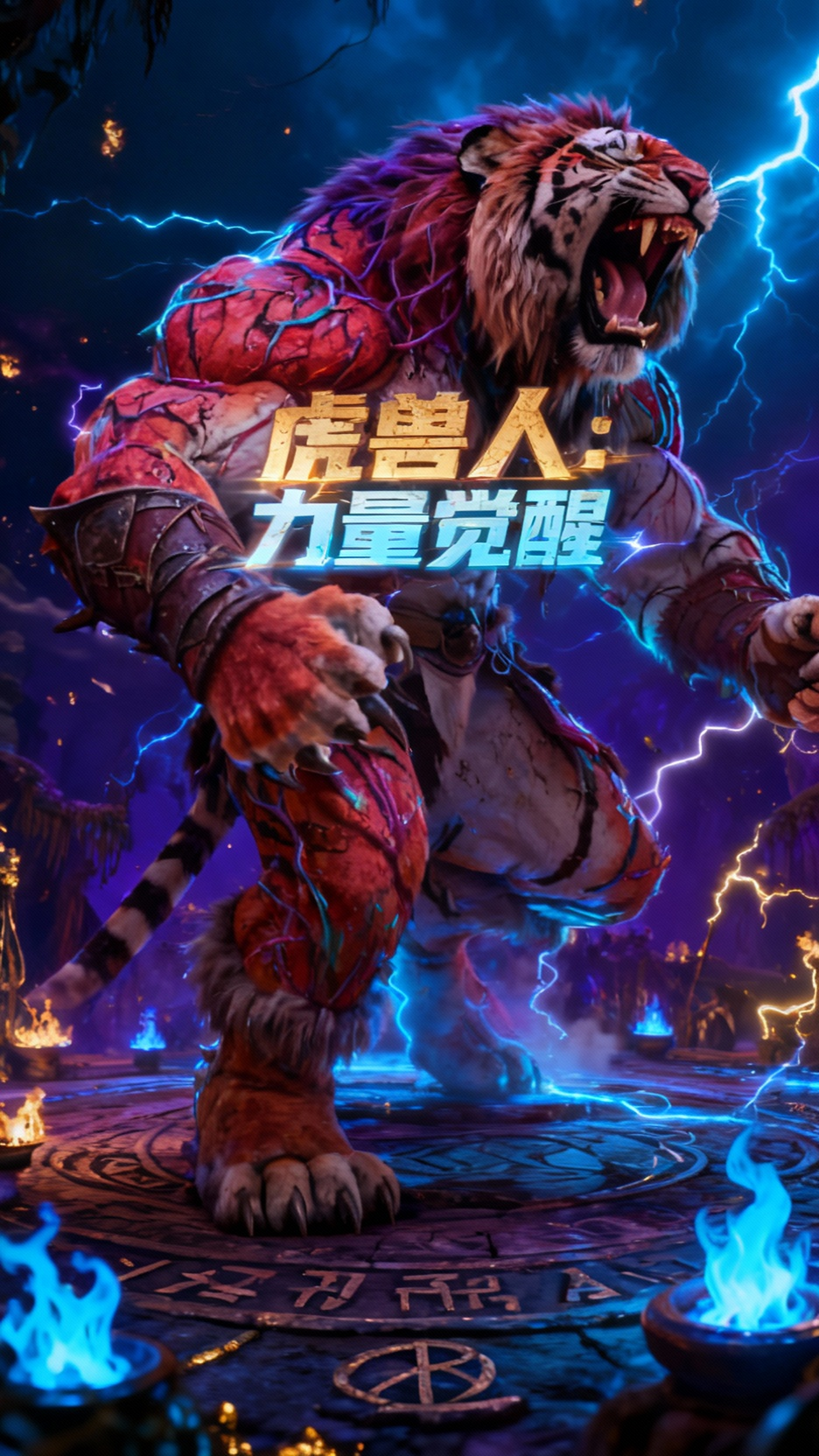 虎兽人肌肉进化，力量觉醒
