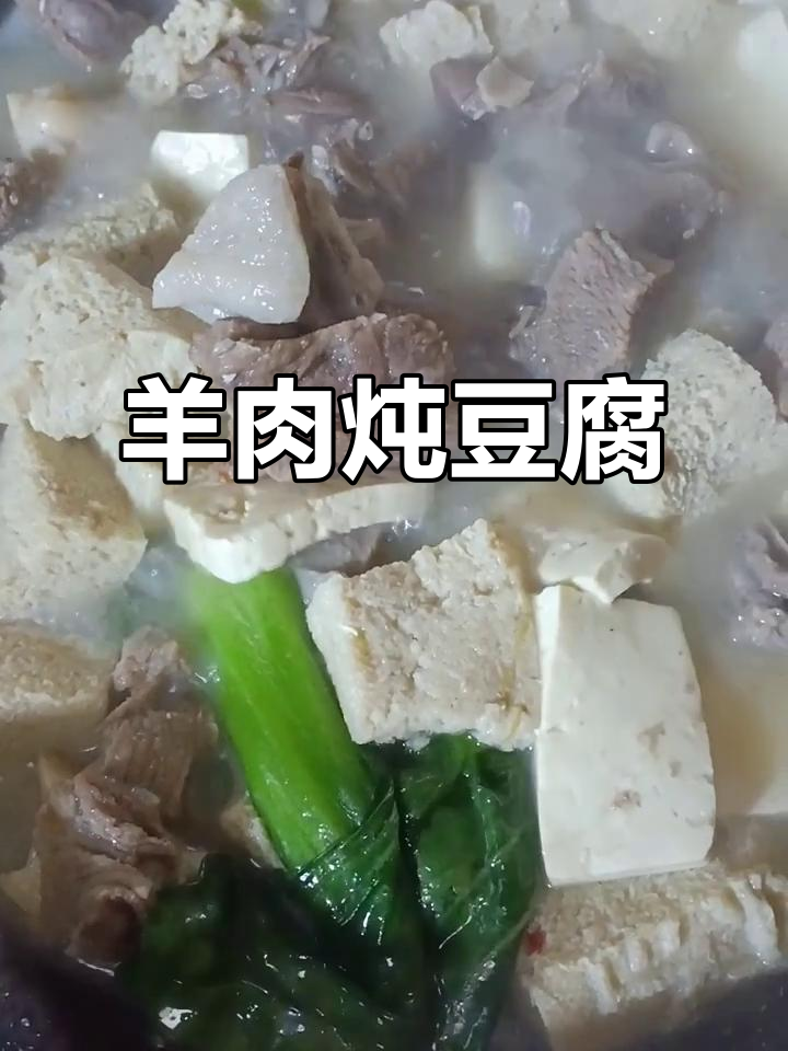 羊肉烩豆腐,家常美味轻松做