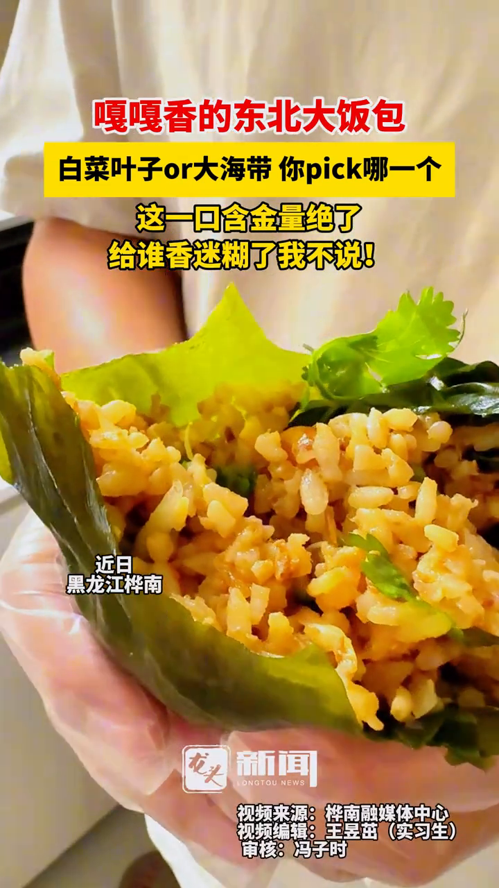 嘎嘎香的东北大饭包 白菜叶子or大海带 你pick哪一个