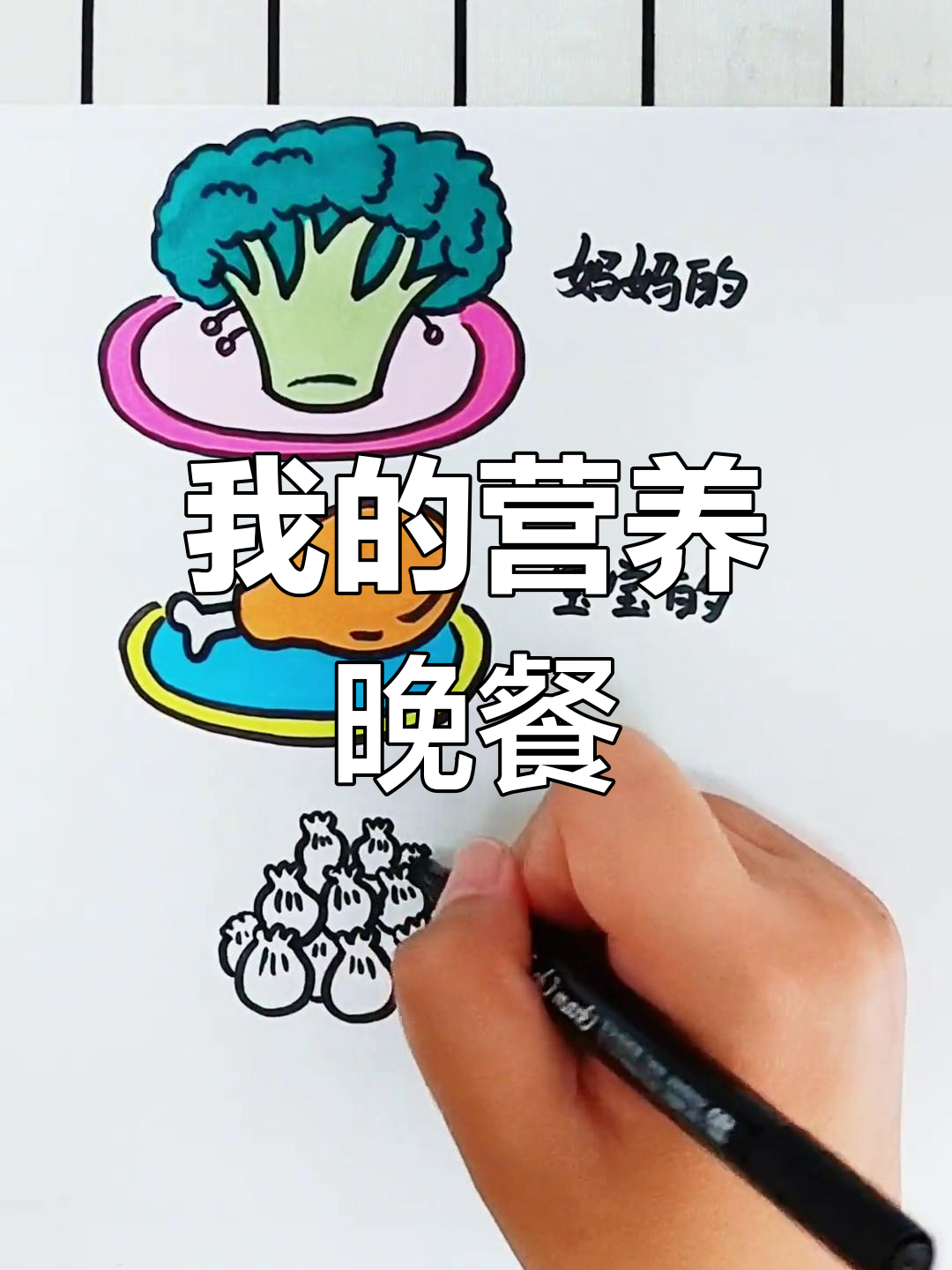 晚餐吃什么?妈妈、爸爸和我的选择