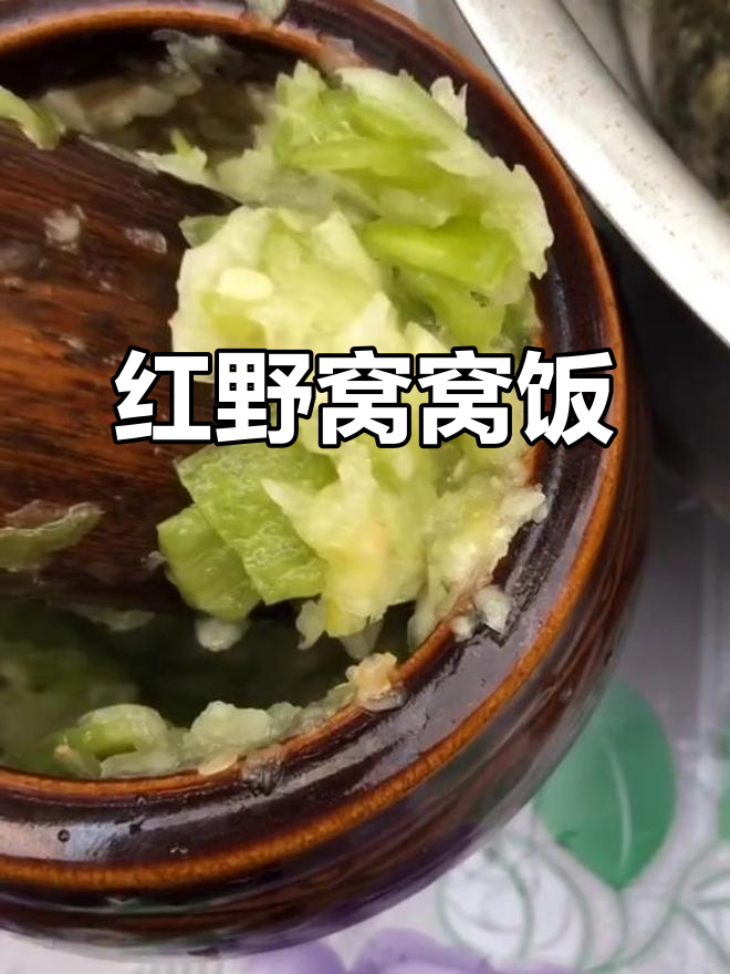 老乡们,这碗红野窝窝饭吃了吗?外边的人想尝都难
