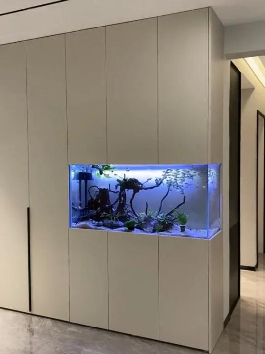 把鱼缸镶嵌在柜子里 到底好不好看