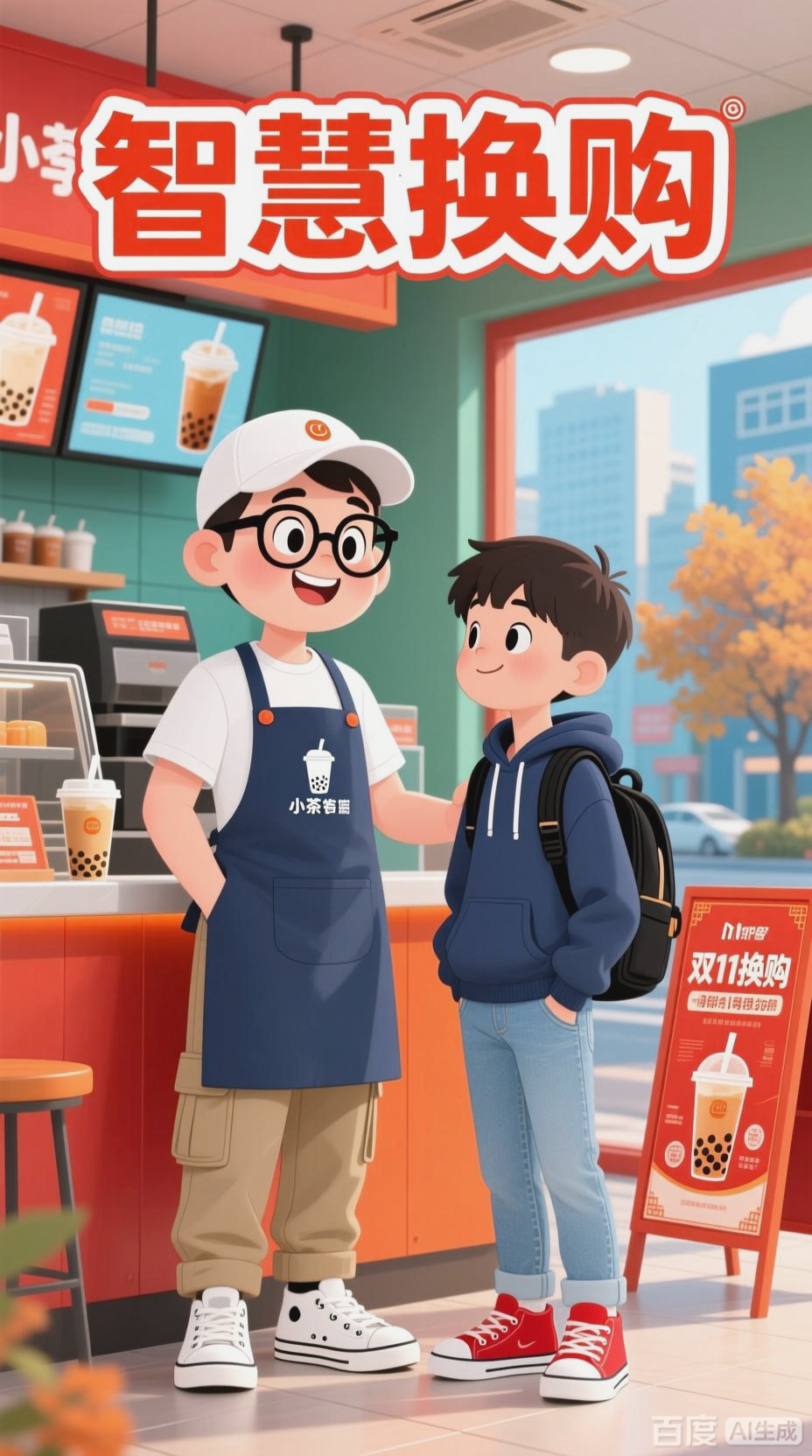 校园奶茶店的双11团购趣事
