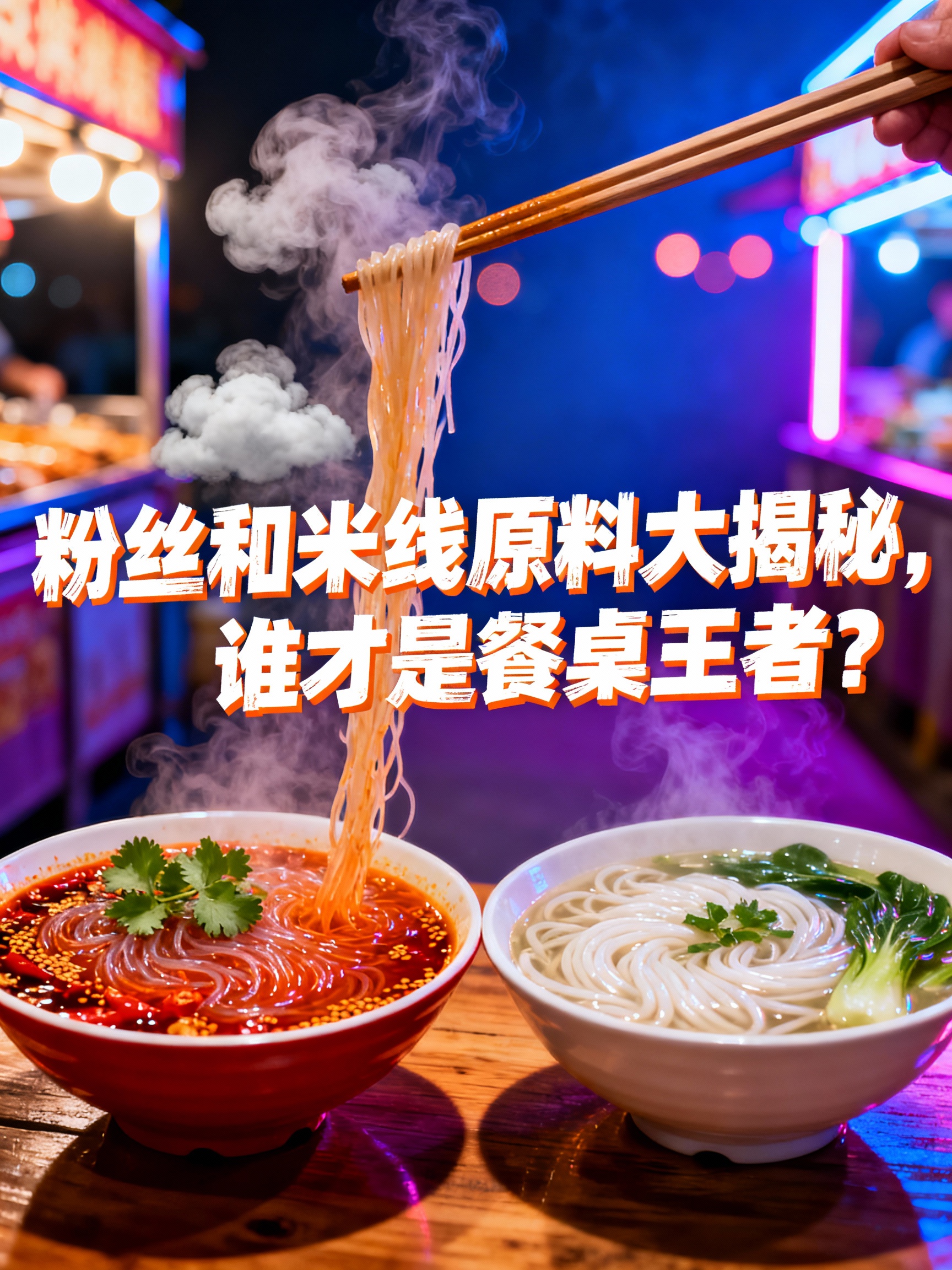 粉丝和米线原料大揭秘,谁才是餐桌王者?