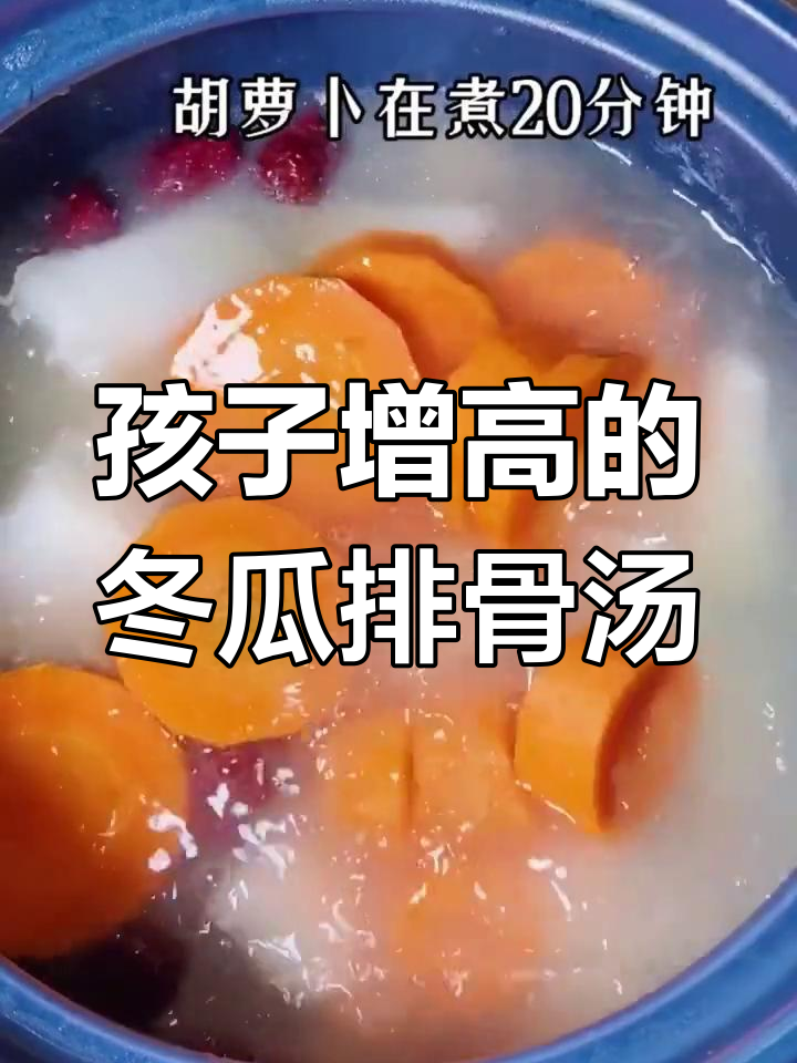 夏季孩子增高必备,冬瓜排骨汤助长
